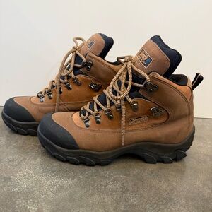 Coleman Waterproof Men’s Size 7.5 Brown Work Hiking Boots Shoes durable lace up